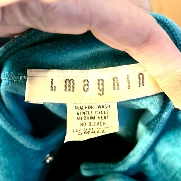 VTG I. Magnin, Truly a Piece 70’s Americana,Softest Velour,Jumpsuit,EUC,Size S - Picture 3 of 14